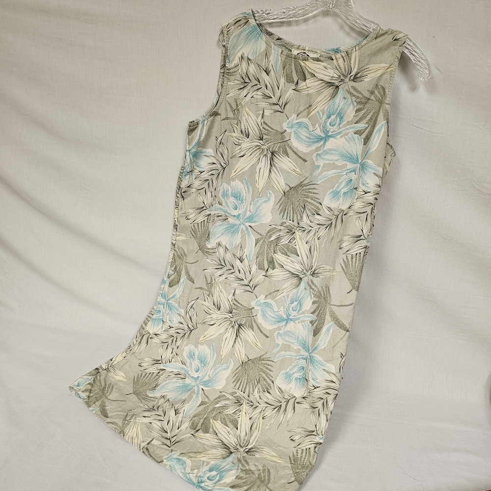 Slip-On Dress Orchid Pattern Natural Elements